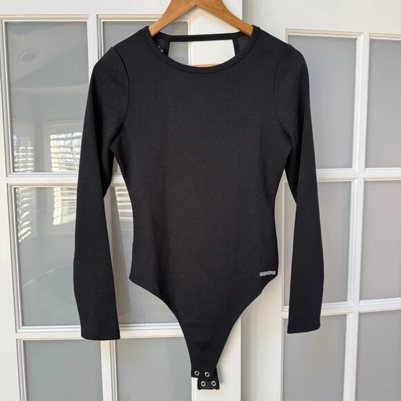 NWT Hudson Black Knot Back Bodysuit Scuba Knit - Size M - MSRP $155 - Picture 4 of 5